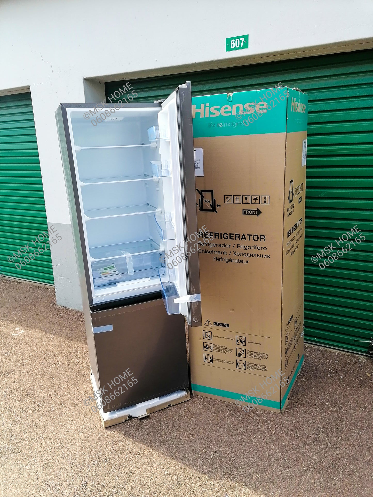 HISENSE 264L COMBI FRIDGE FREEZER [H370BIT)