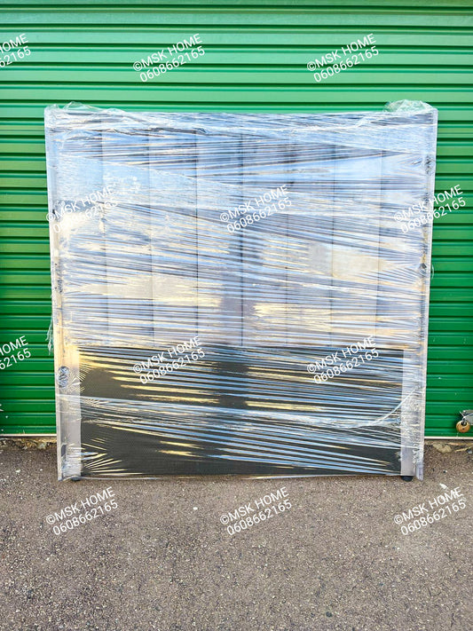 GRAY PANEL QUEEN HEADBOARD